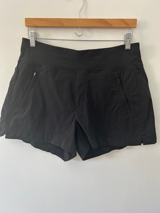 Athleta Pants - Athleta Trekkie North Shorts Women's 10 Black Ripstop Athletic Leisure